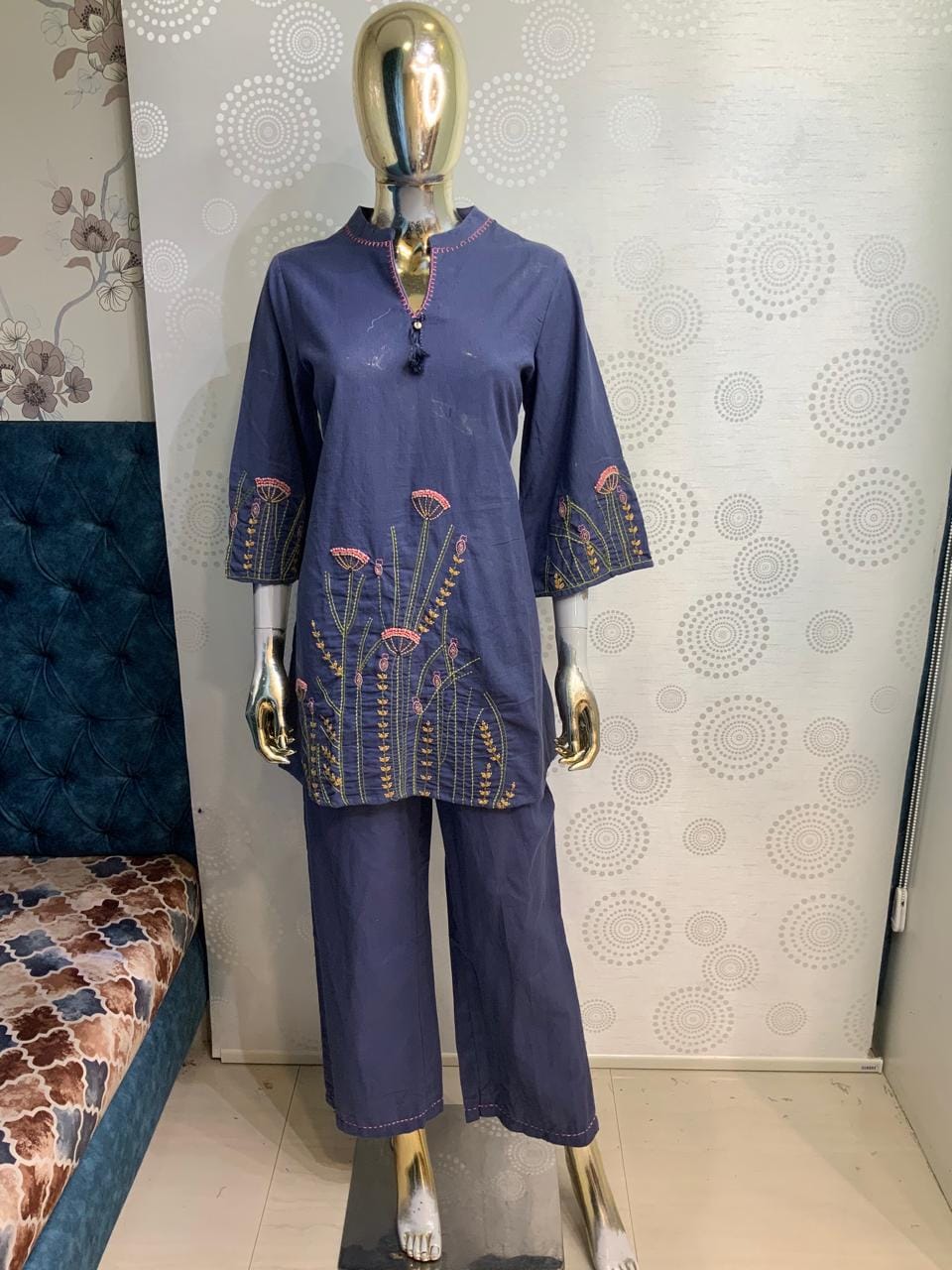 Embroidered 2-Piece Co-ord Set