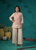 Women Embroidered Waistcoat Kurta & Palazzo 3-Piece Set