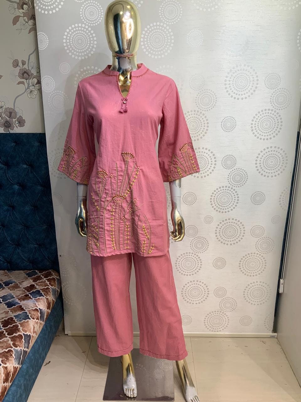 Embroidered 2-Piece Co-ord Set