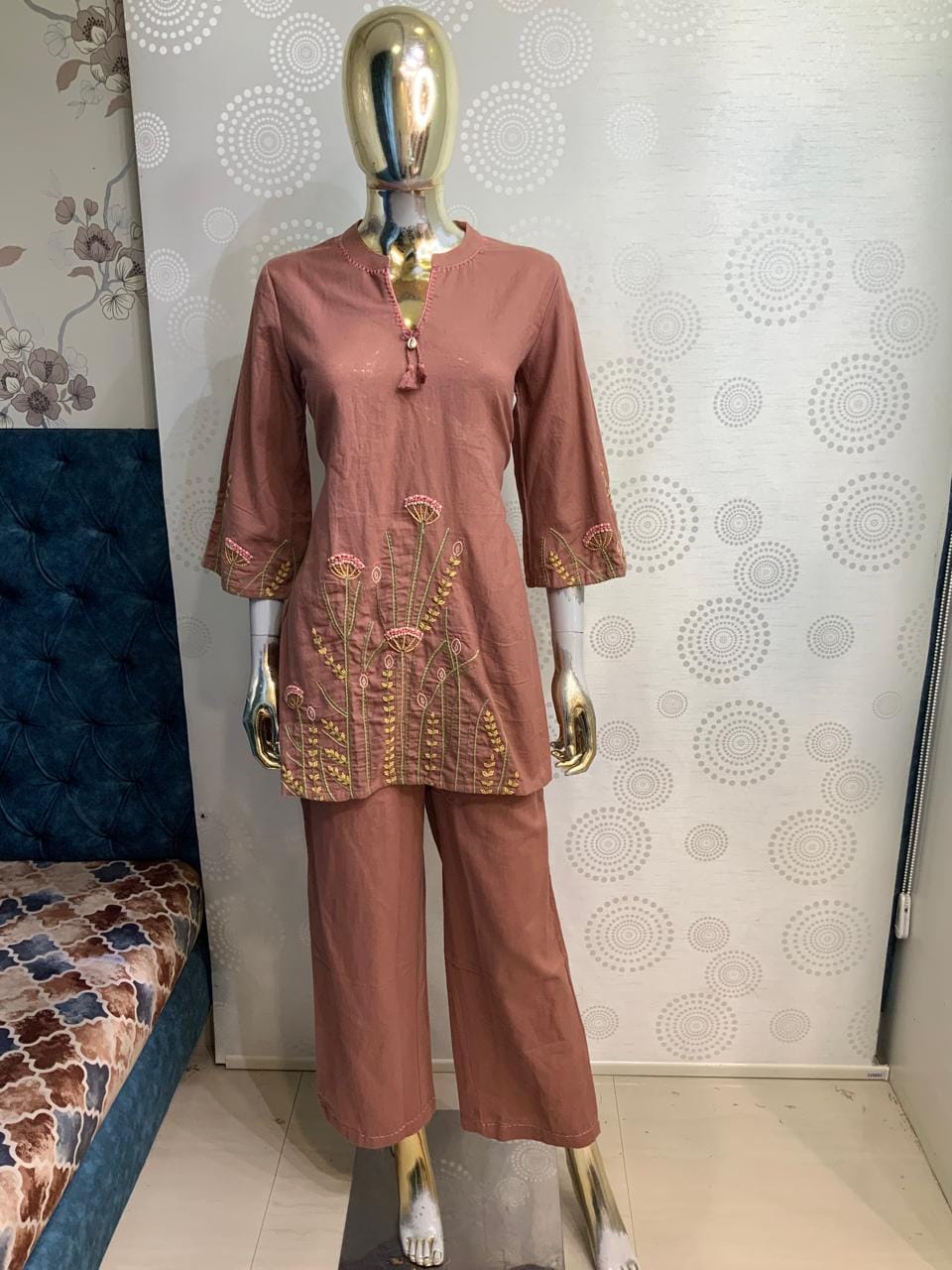 Embroidered 2-Piece Co-ord Set