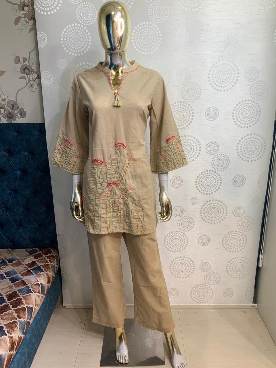 Embroidered 2-Piece Co-ord Set