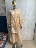 Elegant Embroidered Short Kurta Pant Set