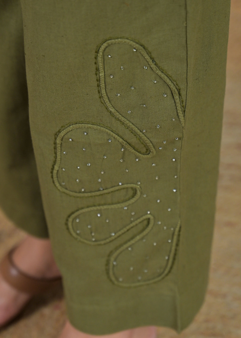 Embroidered Shirt-Style Co-ord Set