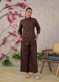 Embroidered Shirt Style Kurta Pant Set