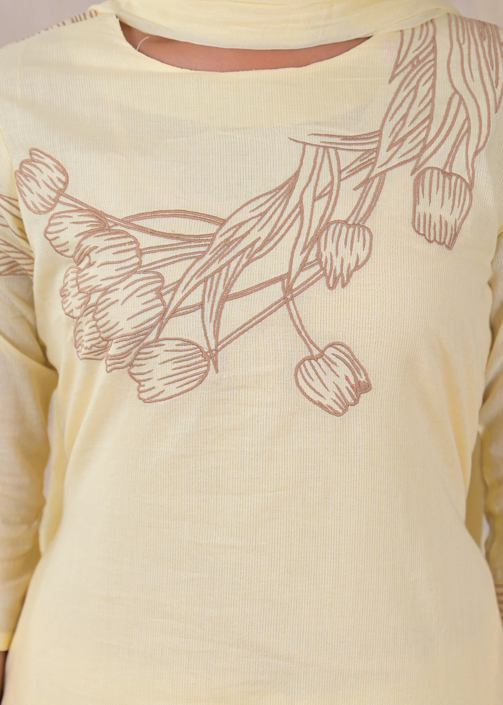 Women’s Floral Embroidered Kurta Palazzo with Dupatta Set