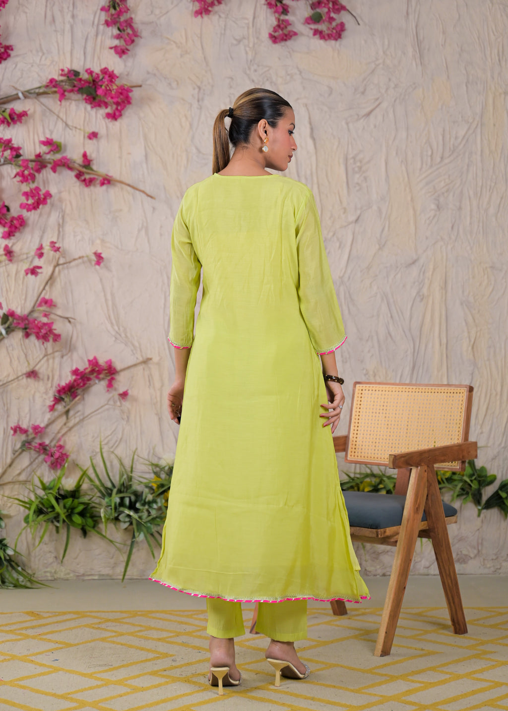 Embroidered Anarkali Suit Set