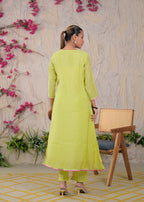 Embroidered Anarkali Suit Set
