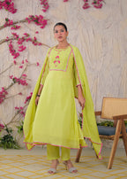 Embroidered Anarkali Suit Set