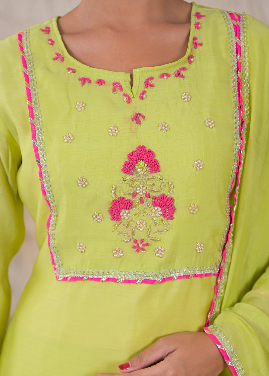 Embroidered Anarkali Suit Set