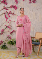 Embroidered Anarkali Suit Set