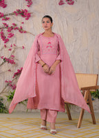 Embroidered Anarkali Suit Set