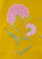 Floral Embroidered Sleeveless Kurta Pant Set