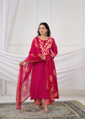Ethnic Motif Printed Straight 3 Piece Kurta Set with Dupatta