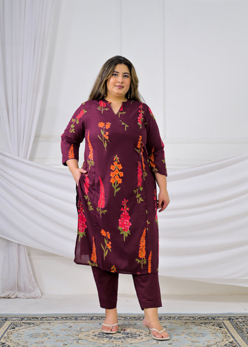 2-Piece Kurta Set (Straight Kurta with Pant)