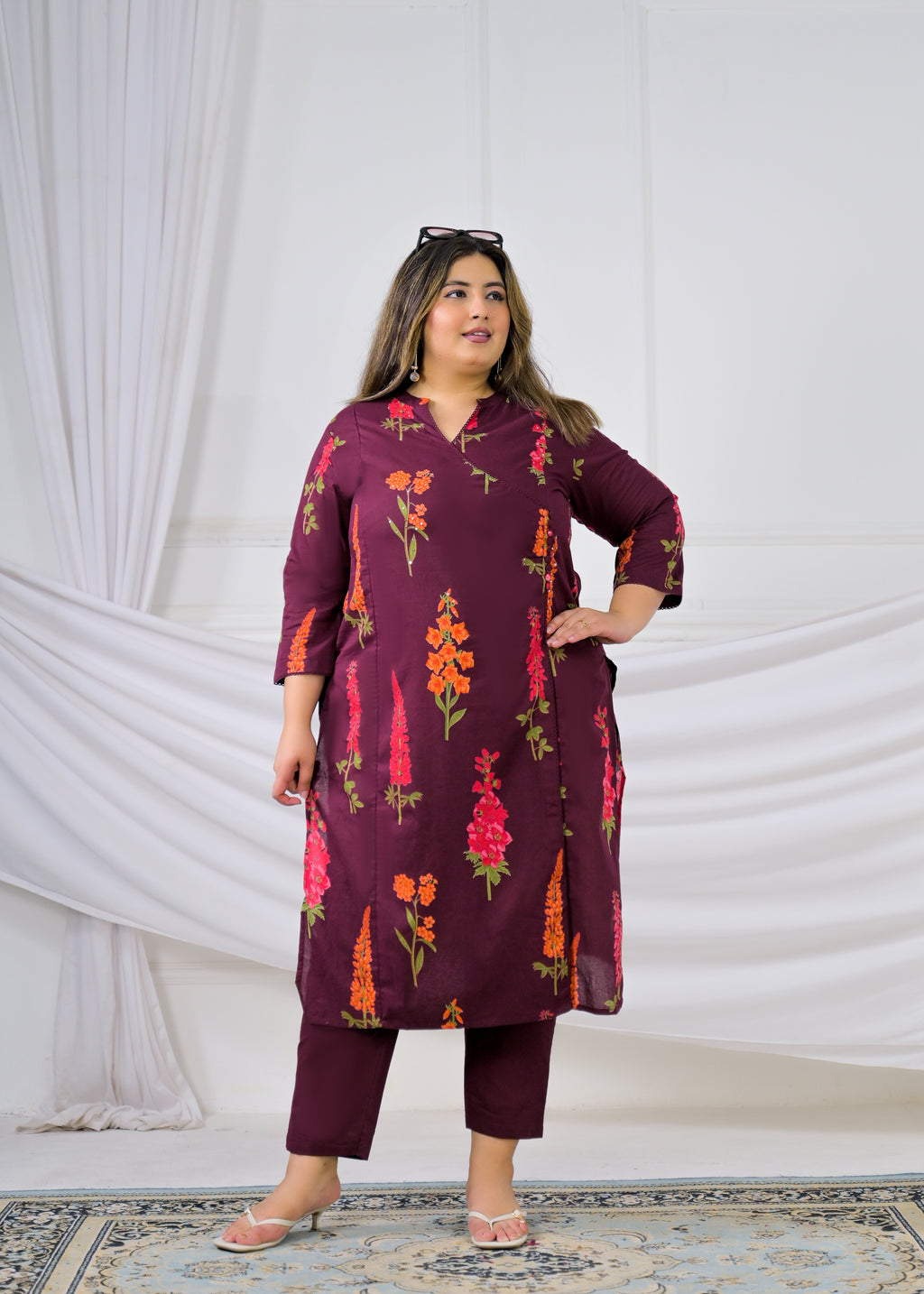 2-Piece Kurta Set (Straight Kurta with Pant)