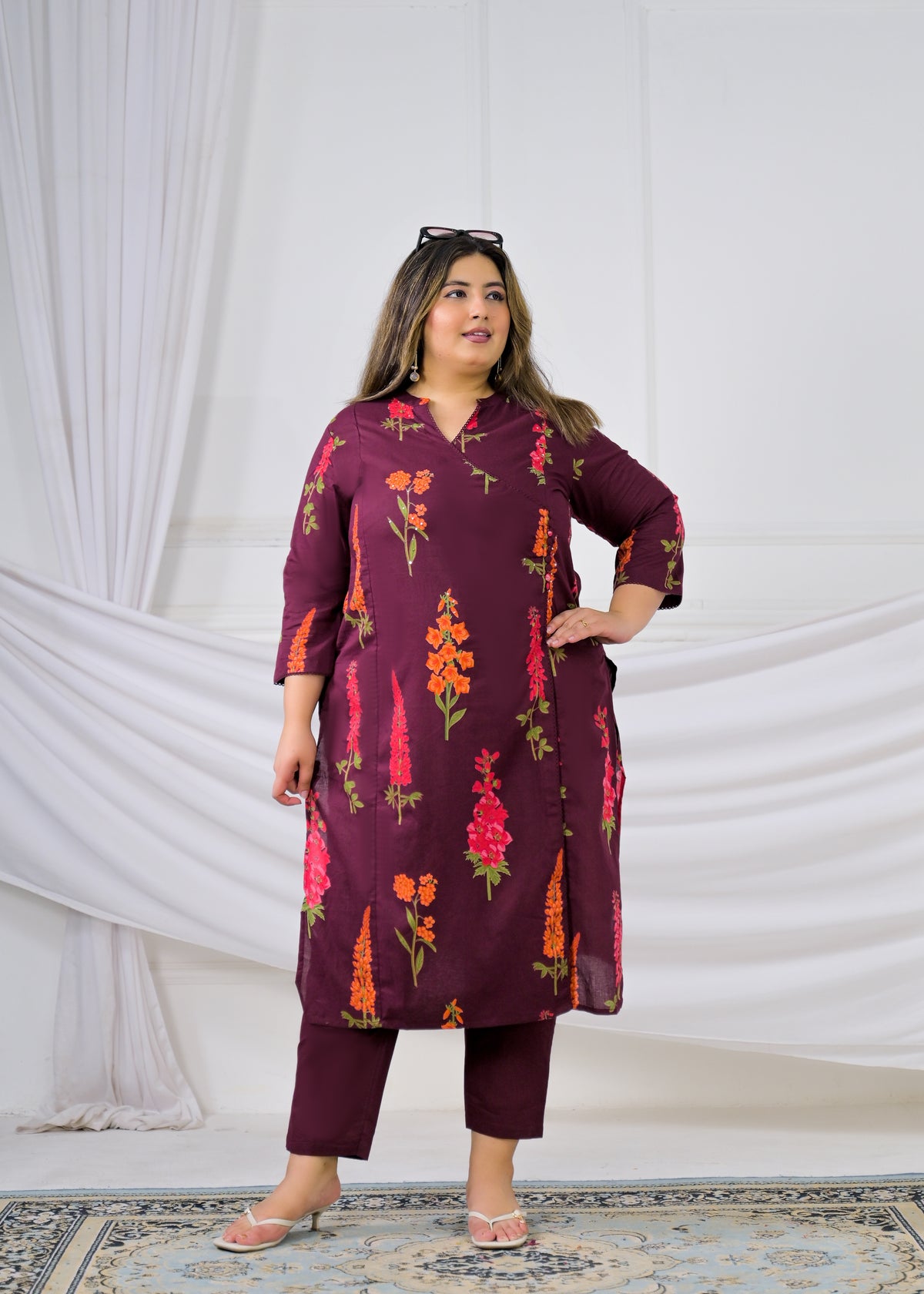 2-Piece Kurta Set (Straight Kurta with Pant)
