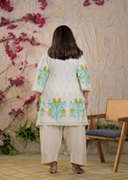 Women Ikat Motif 2 Piece Kurta Set