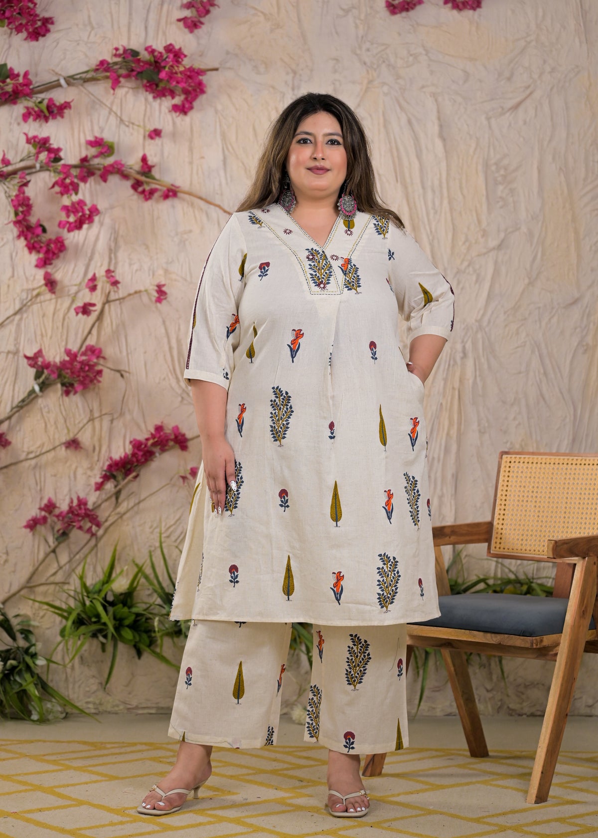 Women Tree Motif 2 Piece Co-Ord Set