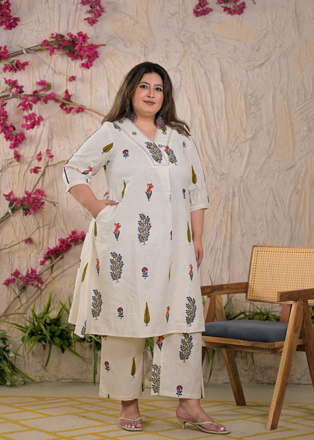 Women Tree Motif 2 Piece Co-Ord Set