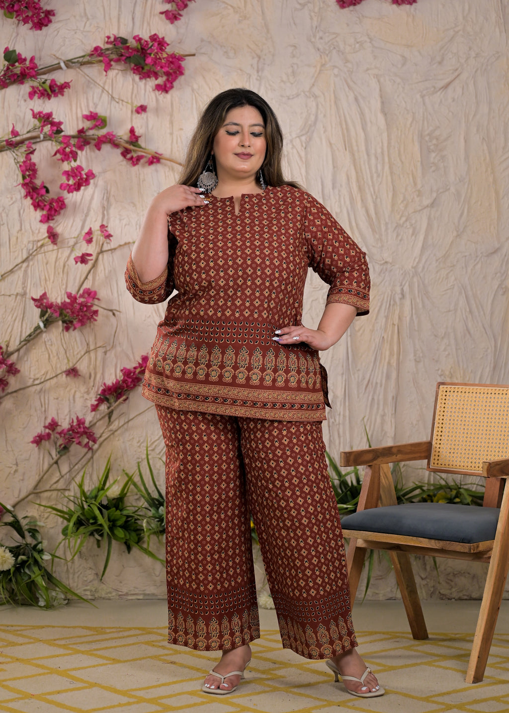 Women Ethnic Print 2 Piece Co-Ord Set