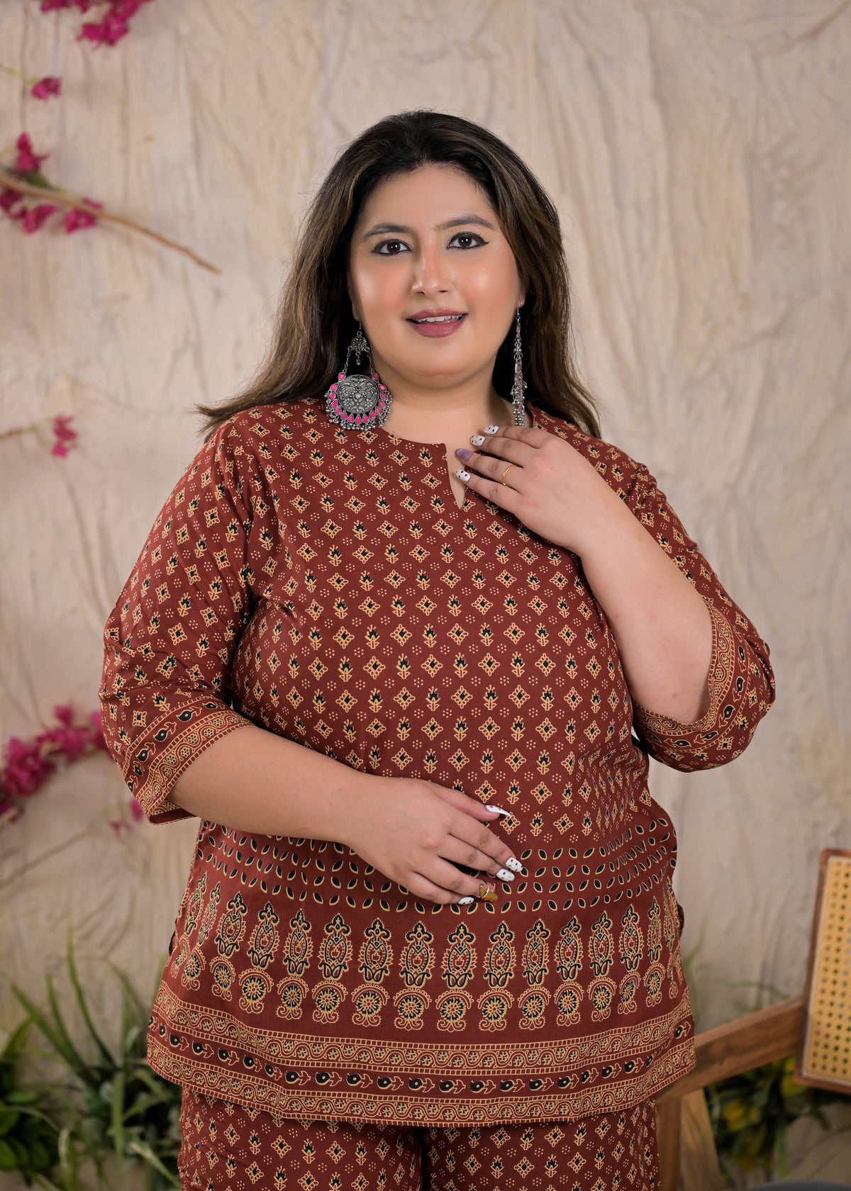Women Ethnic Print 2 Piece Co-Ord Set