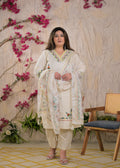 Women Floral Embroidered 3 Piece Kurta Set