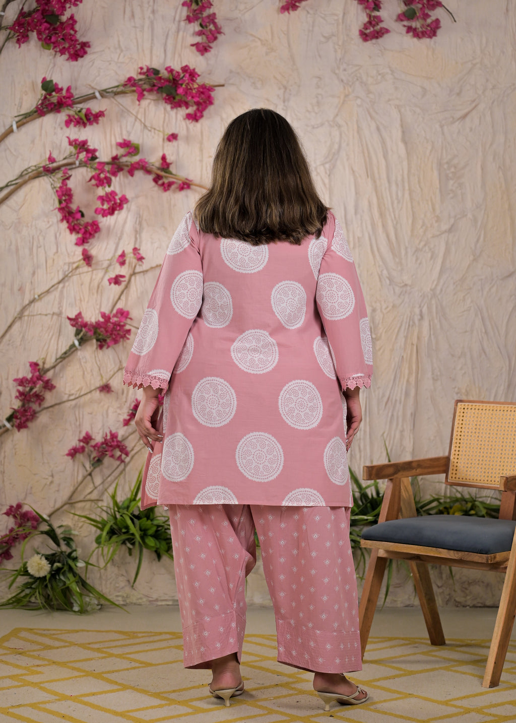 Women Ethnic Circle Printed 3 Piece Kurta Set