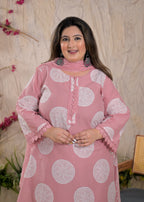 Women Ethnic Circle Printed 3 Piece Kurta Set