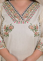 Women Floral Embroidered 3 Piece Kurta Set