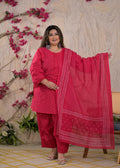 Women Leheriya Printed 3 Piece Kurta Set