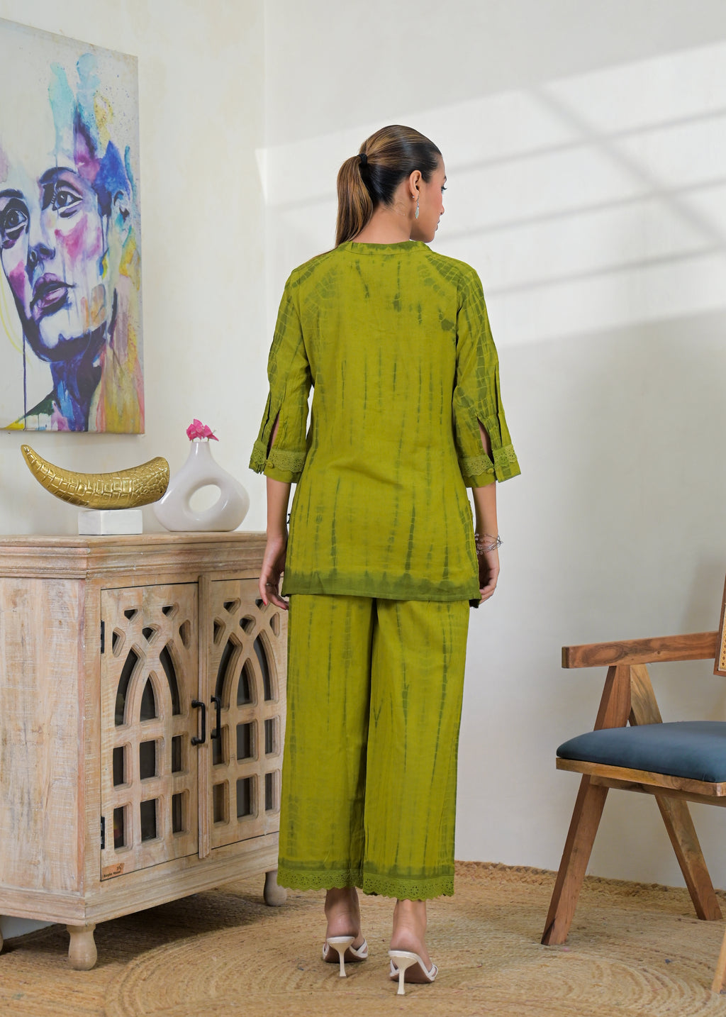 Embroidered Kurta & Palazzo Set