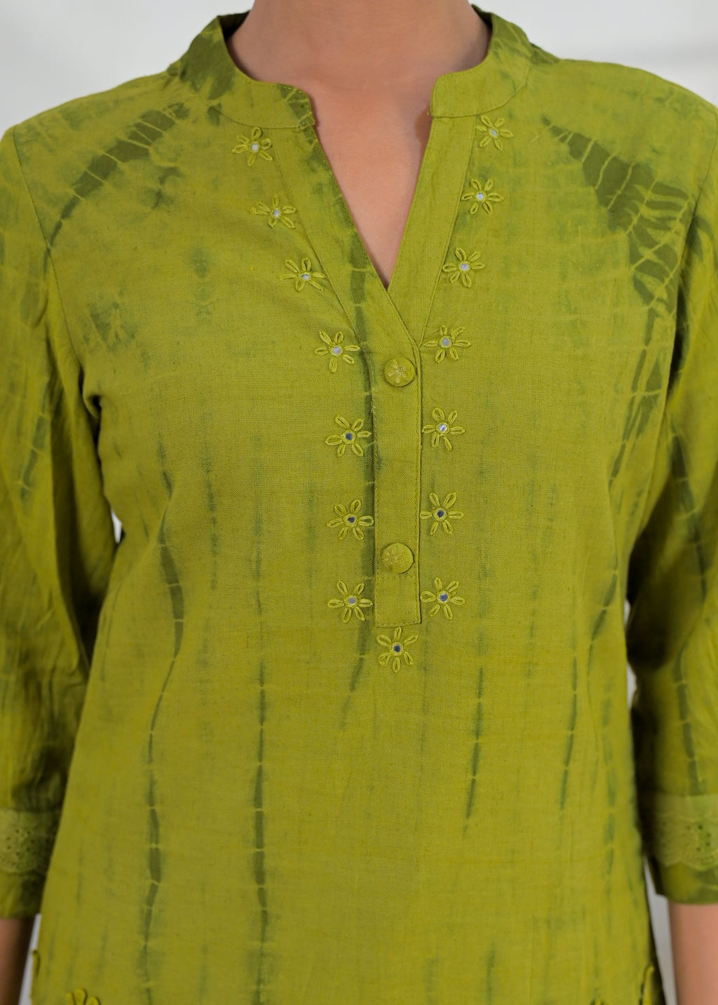 Embroidered Kurta & Palazzo Set