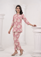 Floral Printed Kurta Pant Set