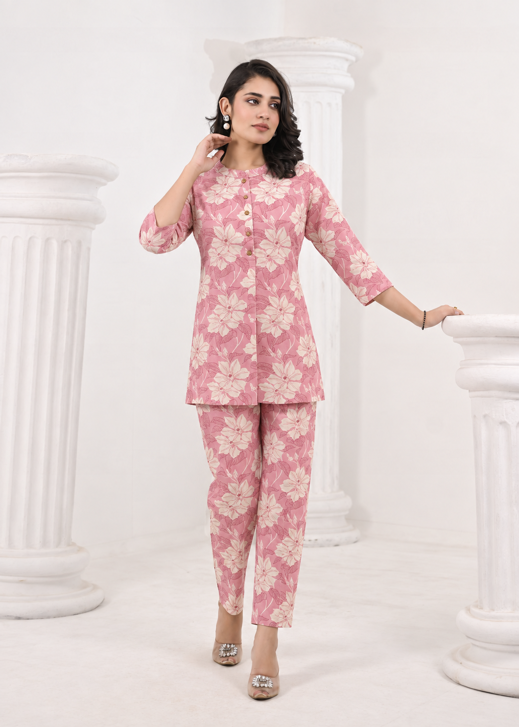 Floral Printed Kurta Pant Set