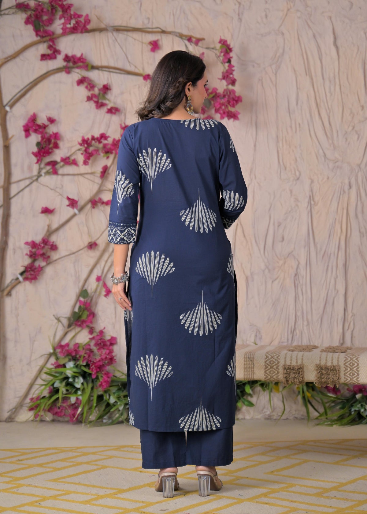 Women Yoke Work Kurta 3 Piece Set with Dupatta