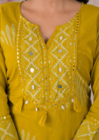 Women Yoke Work Kurta 3 Piece Set with Dupatta