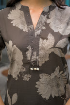 Floral Printed 3 Piece Kurta with Salwar and Dupatta