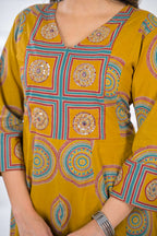 Women Printed Anarkali 3 Piece Kurta Set with Dupatta