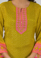 Bandhani Print Kurta Set