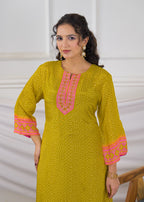 Bandhani Print Kurta Set