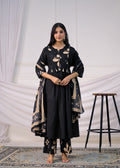 Printed Anarkali Kurta Set with Dupatta