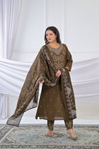 Bandhani Printed 3-Piece Kurta Set with Dupatta