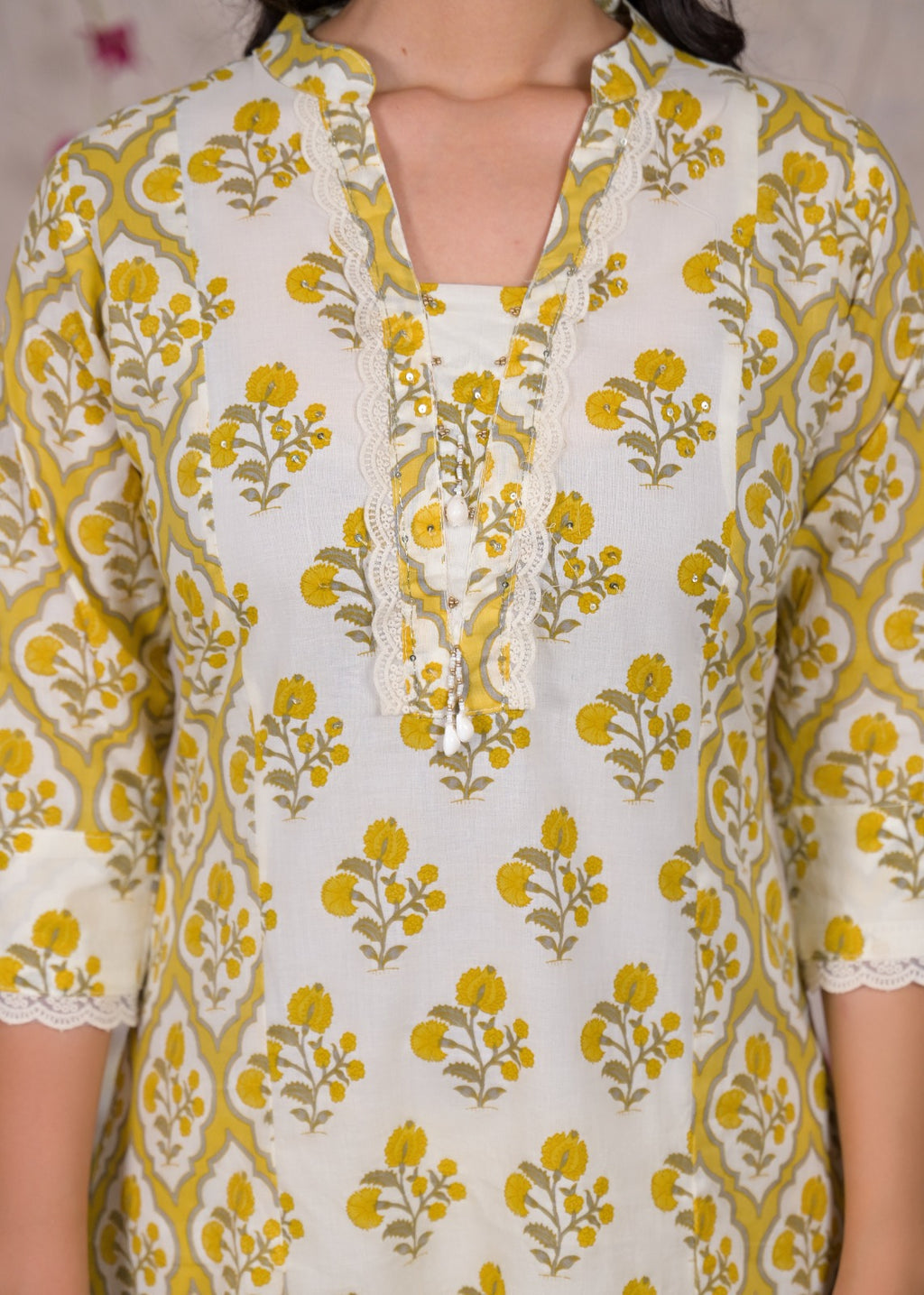 Printed Straight Kurta Pant Set with Dupatta