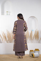 Floral Printed Anarkali Kurta Pant Dupatta Set