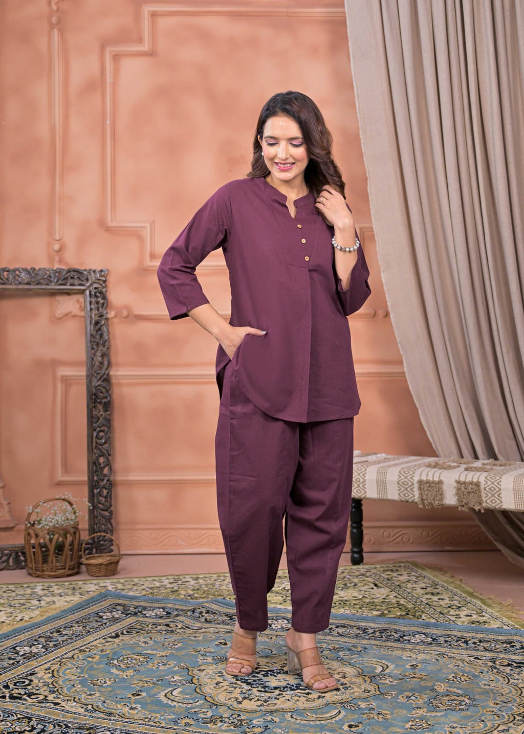 The Relaxed Slub Tunic & Tapered Trouser Co-Ord Set