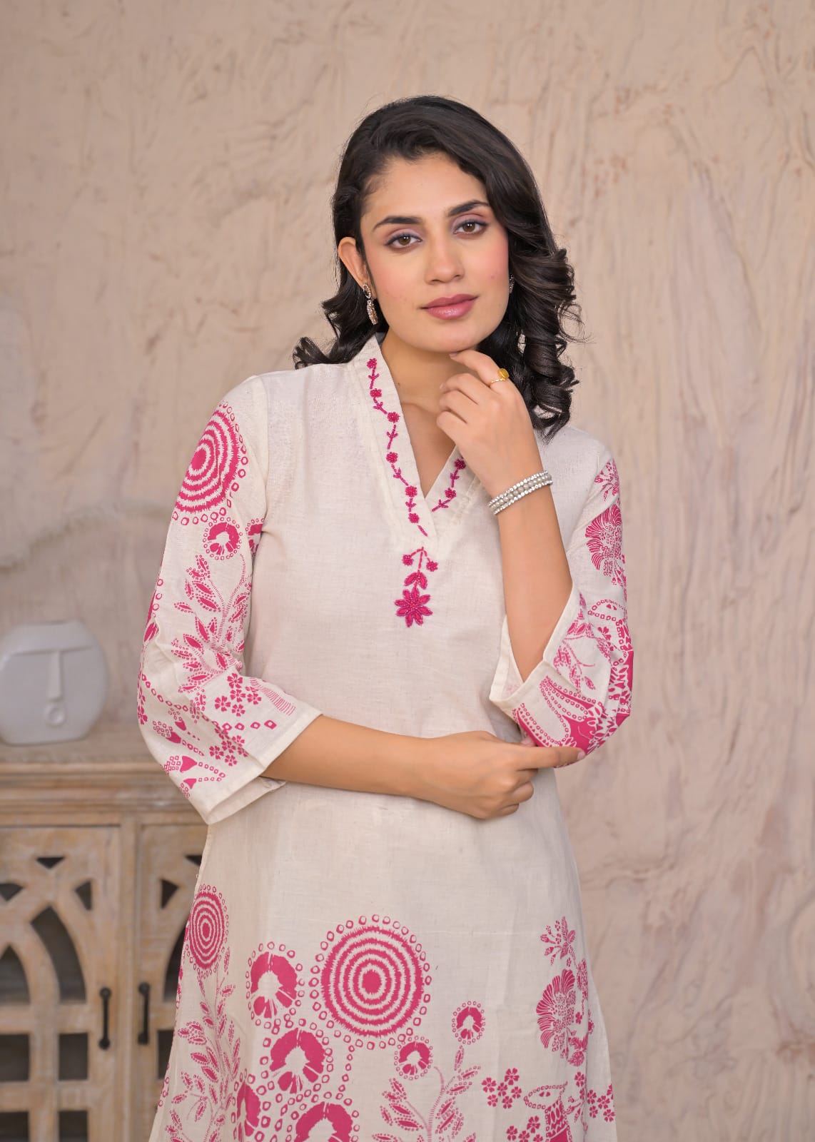 Printed Straight Kurta Pant Set