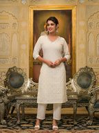 Printed Straight Kurta Pant Dupatta Set