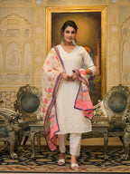 Printed Straight Kurta Pant Dupatta Set