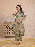 Floral Printed Straight Kurta Pant Set