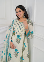 Floral Printed Anarkali Kurta Set
